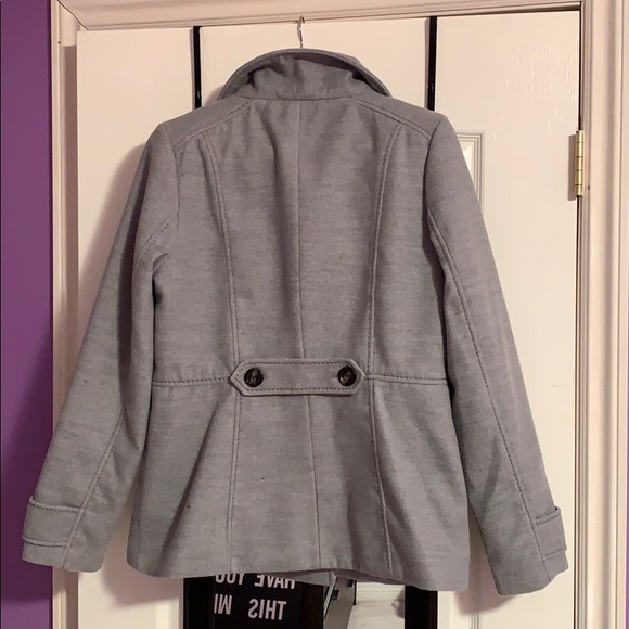 Grey Pea Coat! - Picture 3 of 3